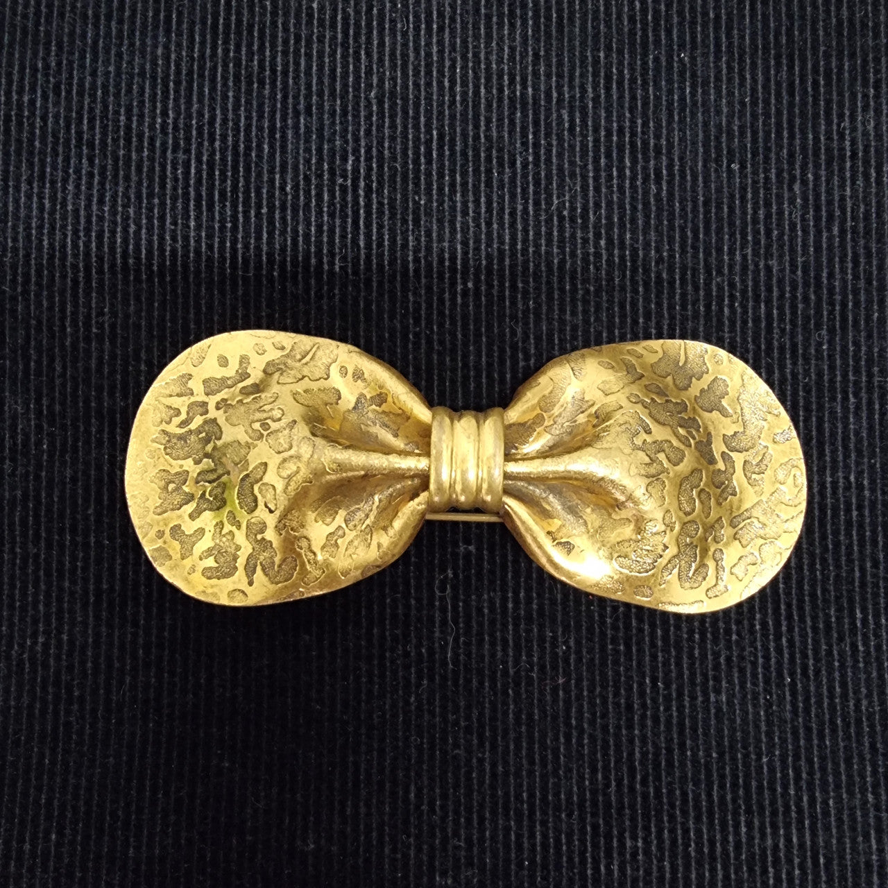 Vintage Gilt Brass Neck Tie Brooch | Antique & Vintage | Moonee Ponds Antiques | Australia Wide Delivery