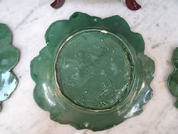 Set of 6 Victorian Majolica Grape Vine Plates | Antique & Vintage | Moonee Ponds Antiques | Australia Wide Delivery