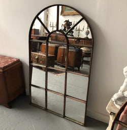 French Cast Iron Arched Garden Mirror | Antique & Vintage | Moonee Ponds Antiques | Australia Wide Delivery