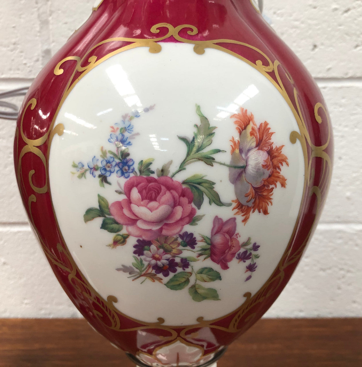 Pair Of Highly Decorative Paris Porcelain Table Lamps