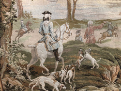 Large Belgium Tapestry With Hunting Scene | Antique & Vintage | Moonee Ponds Antiques | Australia Wide Delivery