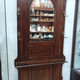French 19th century walnut hallstand