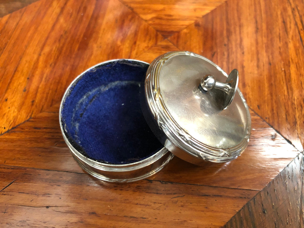 Vintage Round Metal Stud Box