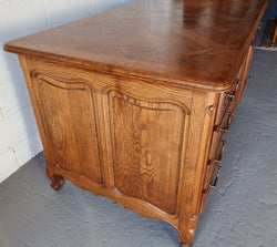 Beautiful French Oak Louis XVth Style Desk | Antique & Vintage | Moonee Ponds Antiques | Australia Wide Delivery