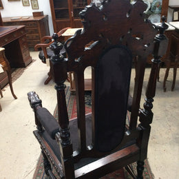 English Oak Gothic Style Chair