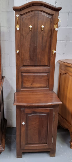 Lovely Entrance Piece With Shelf Single Door Cupboard & Hooks | Antique & Vintage | Moonee Ponds Antiques | Australia Wide Delivery
