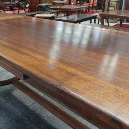 A Large French Farmhouse Oak Extension Table