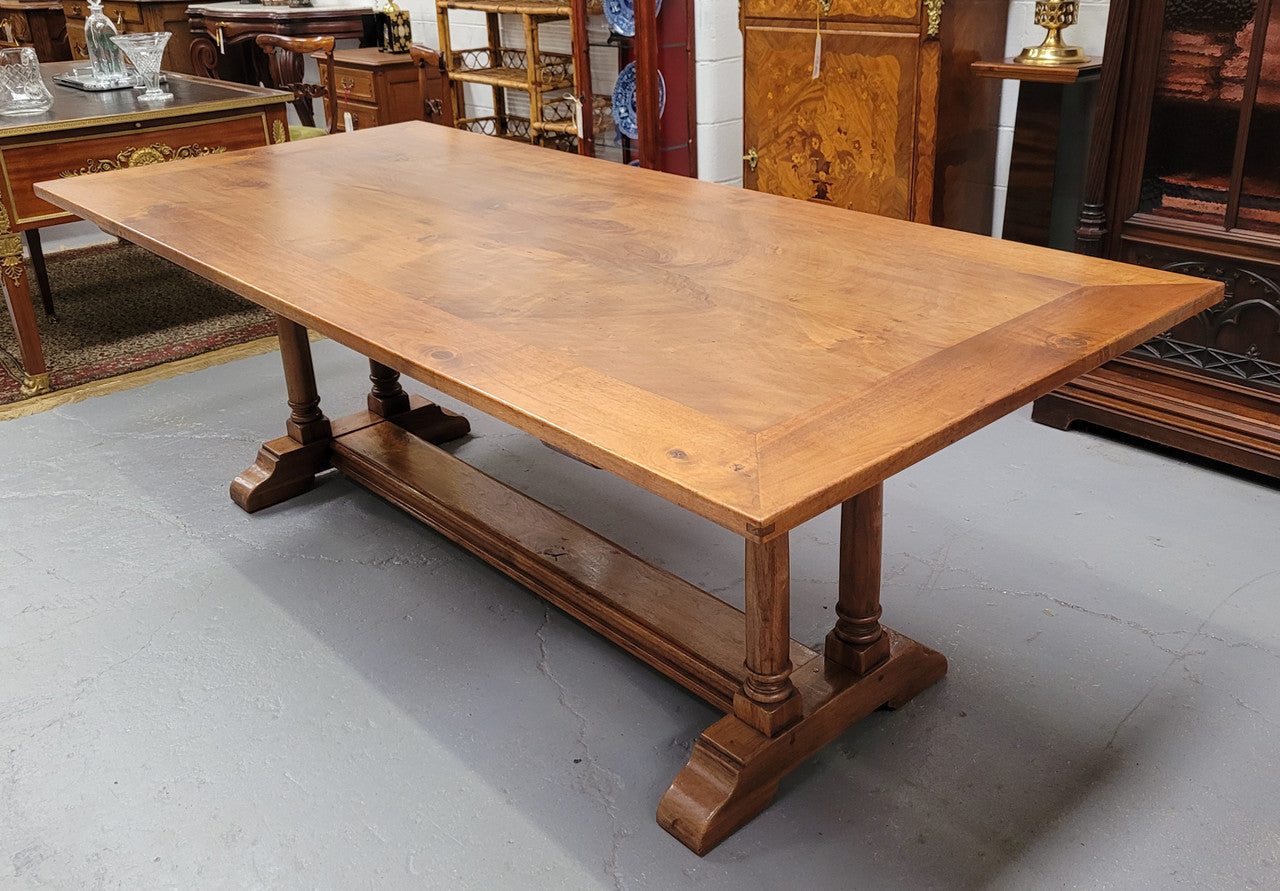 Vintage Custom Made Fruitwood Pedestal Dinning Table | Antique & Vintage | Moonee Ponds Antiques | Australia Wide Delivery