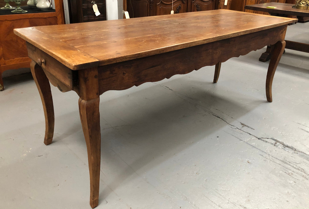 Early 19th Century French Farmhouse Table With Drawer & Pull Out Bread Board | Antique & Vintage | Moonee Ponds Antiques | Australia Wide Delivery