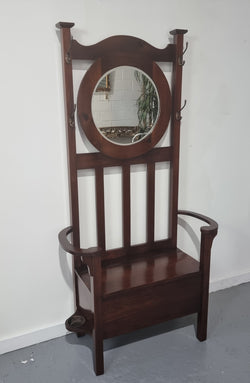 Blackwood Federation Hall Stand of Pleasing Narrow Proportions | Antique & Vintage | Moonee Ponds Antiques | Australia Wide Delivery
