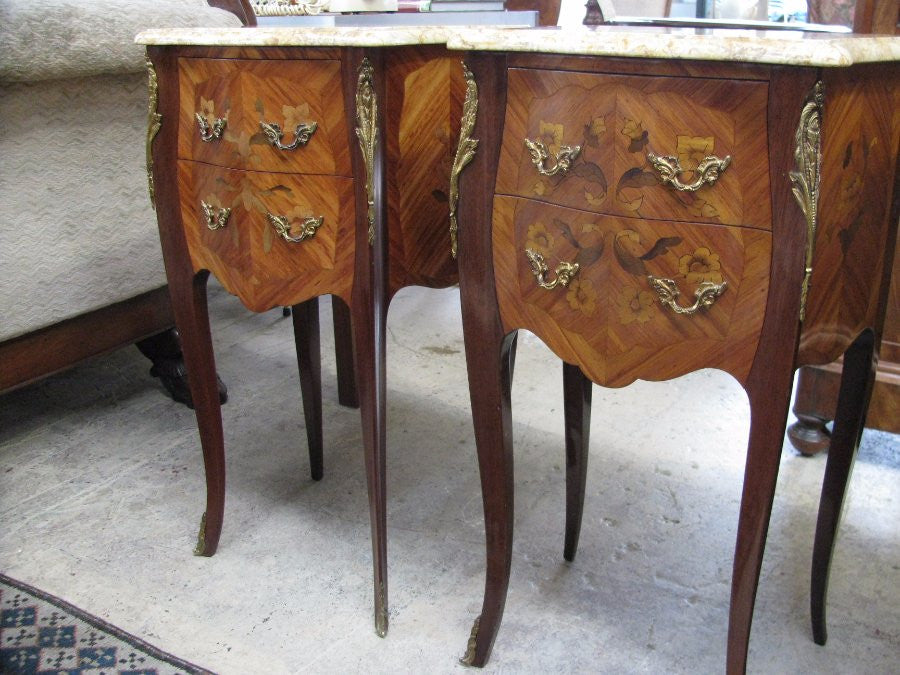 Matched Pair Of French Bedsides