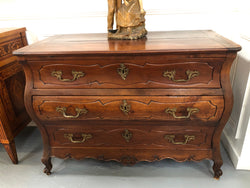 Beautiful 18th Century French All Cherrywood Three Drawer Commode | Antique & Vintage | Moonee Ponds Antiques | Australia Wide Delivery