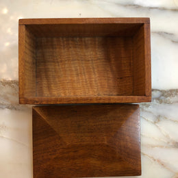 Australian Silky Oak Lidded Wooden Box
