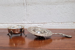 Vintage Dutch Silver (90) Tea Strainer and Stand | Antique & Vintage | Moonee Ponds Antiques | Australia Wide Delivery