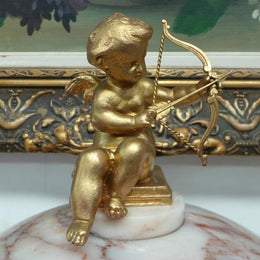 French Marble Clock Set
