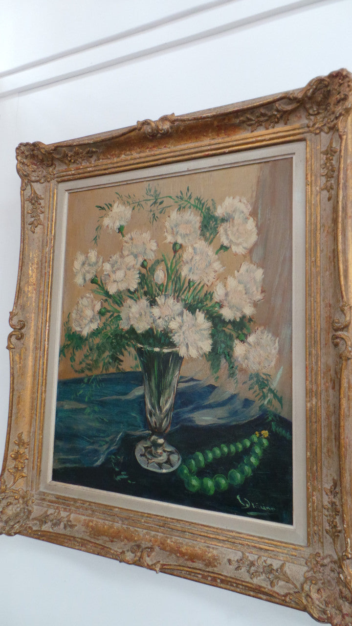 Floral Oil on Canvas-1 | Antique & Vintage | Moonee Ponds Antiques | Australia Wide Delivery