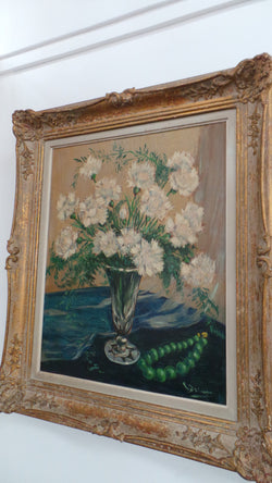 Floral Oil on Canvas-1 | Antique & Vintage | Moonee Ponds Antiques | Australia Wide Delivery