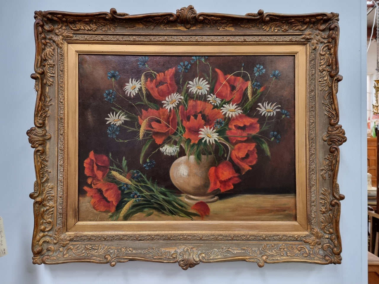Beautiful Framed French Oil Painting | Antique & Vintage | Moonee Ponds Antiques | Australia Wide Delivery