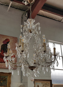 Elegant French Parisian Chandelier | Antique & Vintage | Moonee Ponds Antiques | Australia Wide Delivery