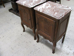 Pair of French Oak Carved Bedside Cabinets | Antique & Vintage | Moonee Ponds Antiques | Australia Wide Delivery