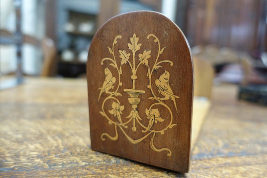 Inlaid Walnut Bookshelf