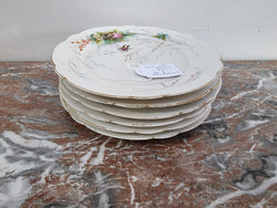 Set of 6 Hand-Painted 19th Century Paris Porcelain Plates | Antique & Vintage | Moonee Ponds Antiques | Australia Wide Delivery