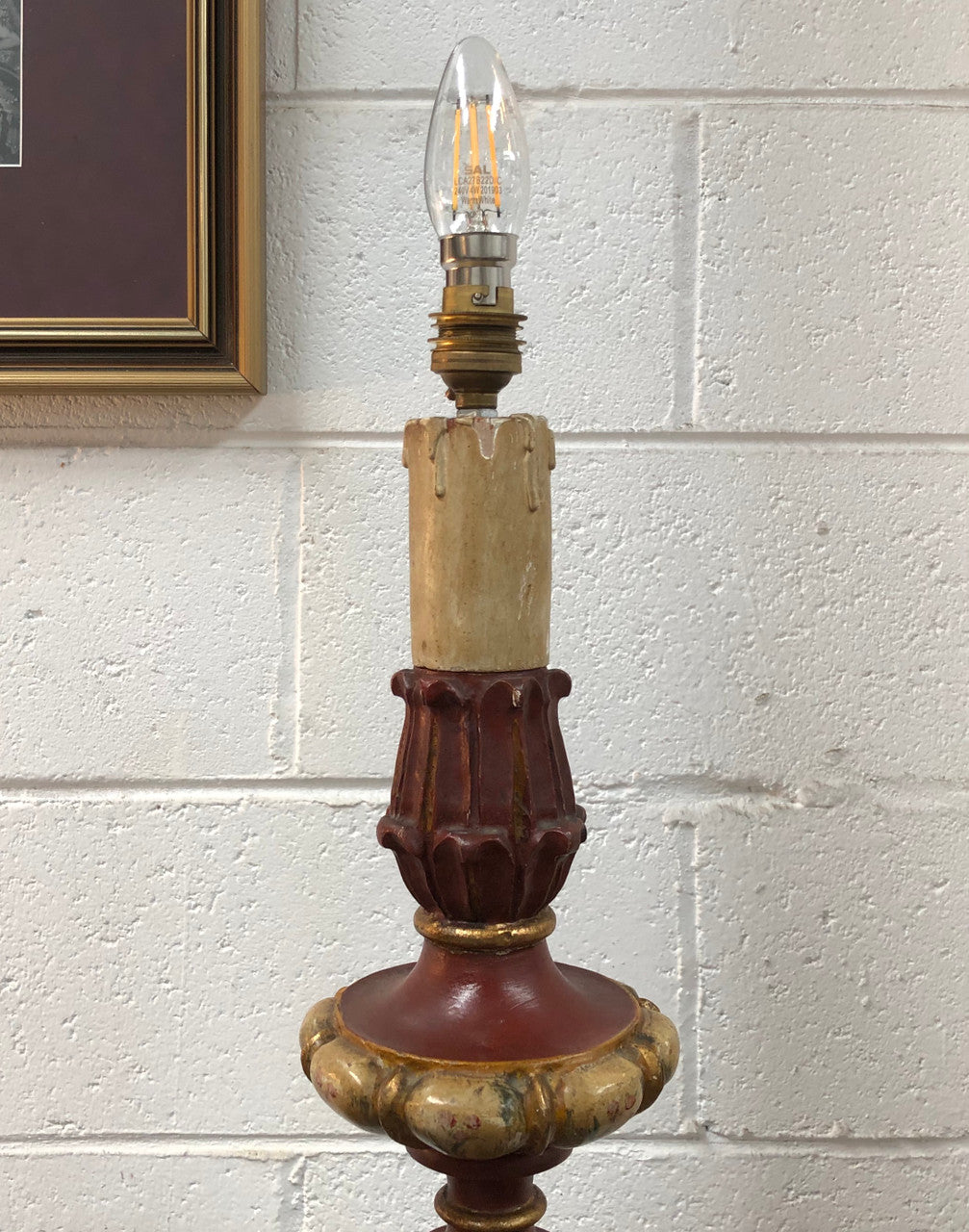 Painted Standard Lamp Base | Antique & Vintage | Moonee Ponds Antiques | Australia Wide
