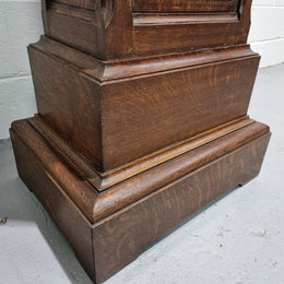 French Oak Henry II Style Pedestal with Carving to Trunk