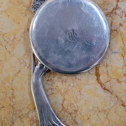 Seagull Pewter Art Nouveau Style Hand Mirror