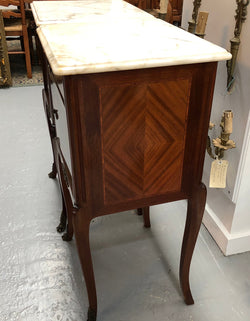 Beautiful Pair Of French Flame Mahogany Bedsides | Antique & Vintage | Moonee Ponds Antiques | Australia Wide Delivery