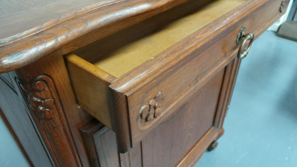 Beautiful French Oak Carved Small Cabinet | Antique & Vintage | Moonee Ponds Antiques | Australia Wide Delivery