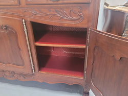 Louis XV Style Walnut Sideboard With 3 Drawers & 3 Doors | Antique & Vintage | Moonee Ponds Antiques | Australia Wide Delivery