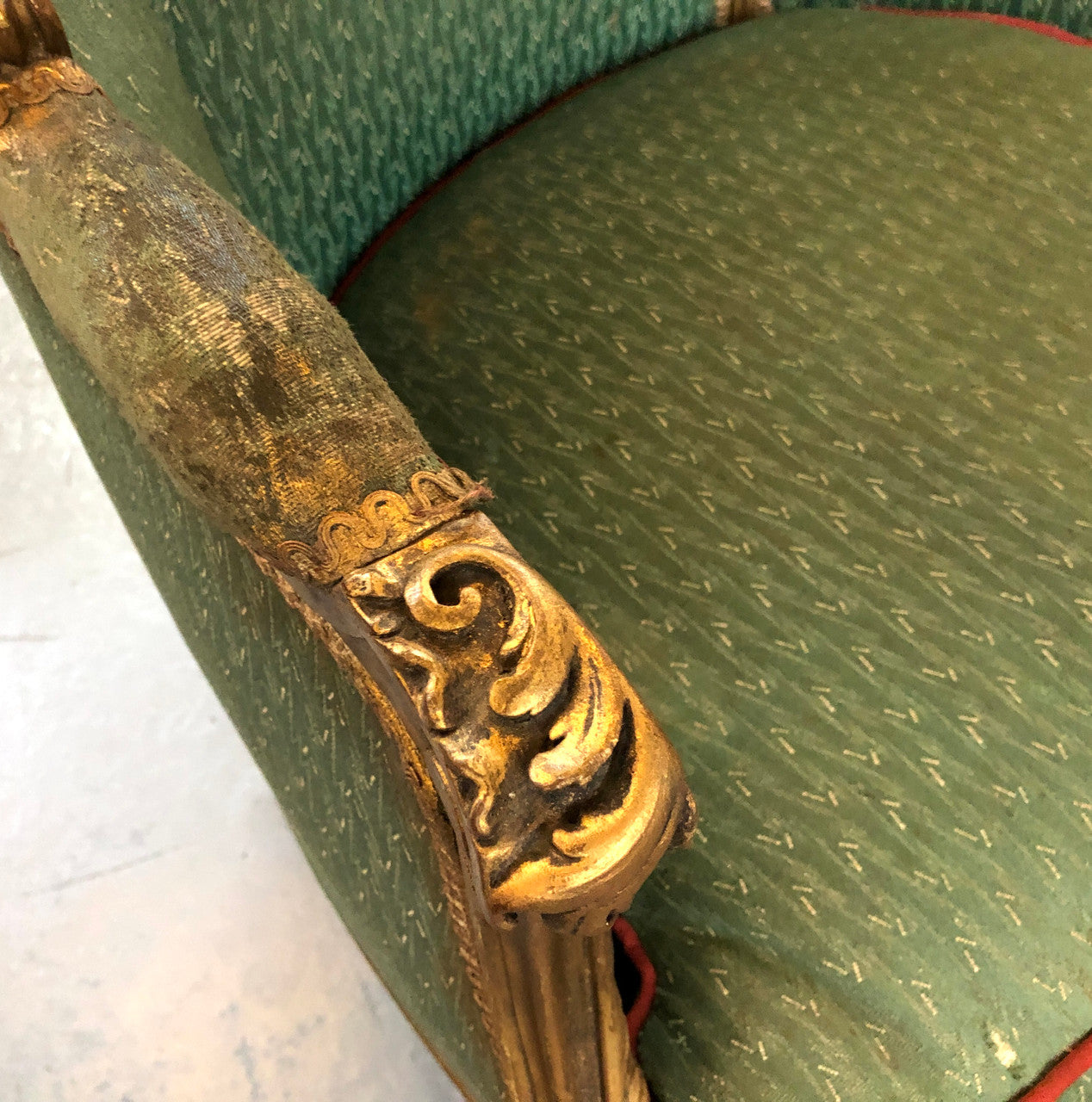 Charming Louis XV Glided Walnut Chair - Carved Bergère | Antique & Vintage | Moonee Ponds Antiques | Australia Wide Delivery