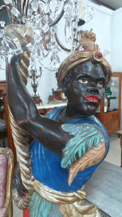 Fabulous Blackamoor Floor Lamp | Antique & Vintage | Moonee Ponds Antiques | Australia Wide Delivery
