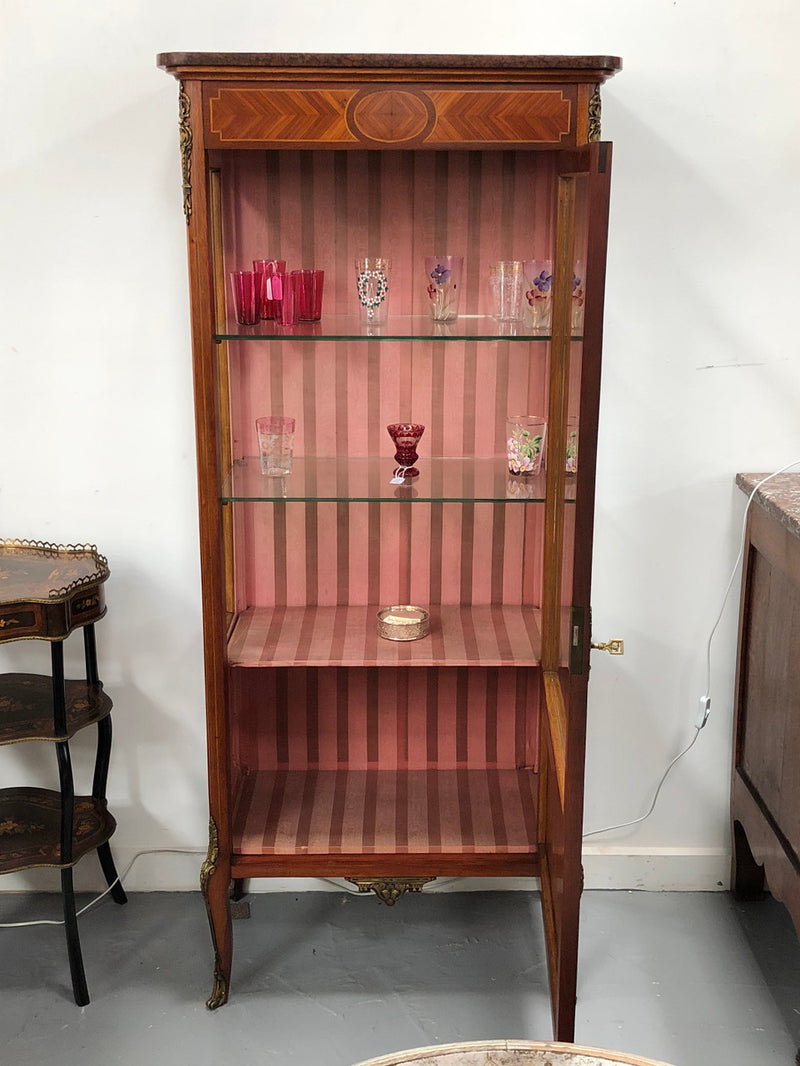 Beautiful French Transitional Vitrine