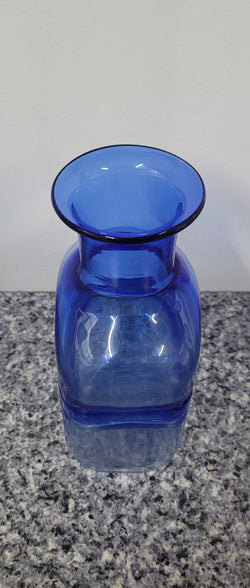 "Bertil Vallien" Kosta Boda Blue Vase | Antique & Vintage | Moonee Ponds Antiques | Australia Wide Delivery