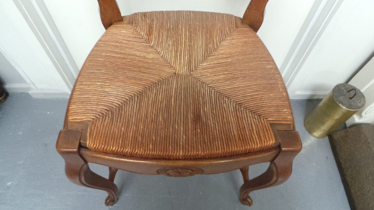 A Set Of Six French Solid Oak Dining Chairs | Antique & Vintage | Moonee Ponds Antiques | Australia Wide Delivery