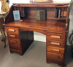 Fabulous Australian Roll Top Desk | Antique & Vintage | Moonee Ponds Antiques | Australia Wide Delivery