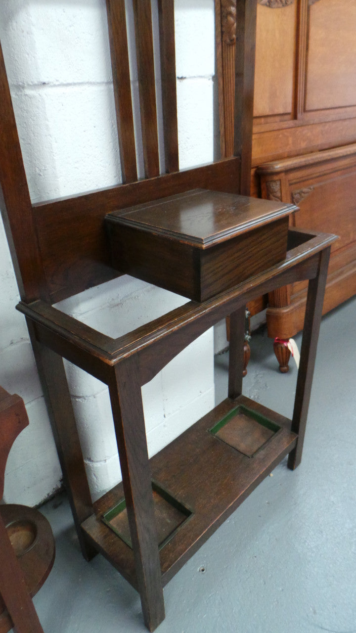 English Tudor Oak Style Hall stand