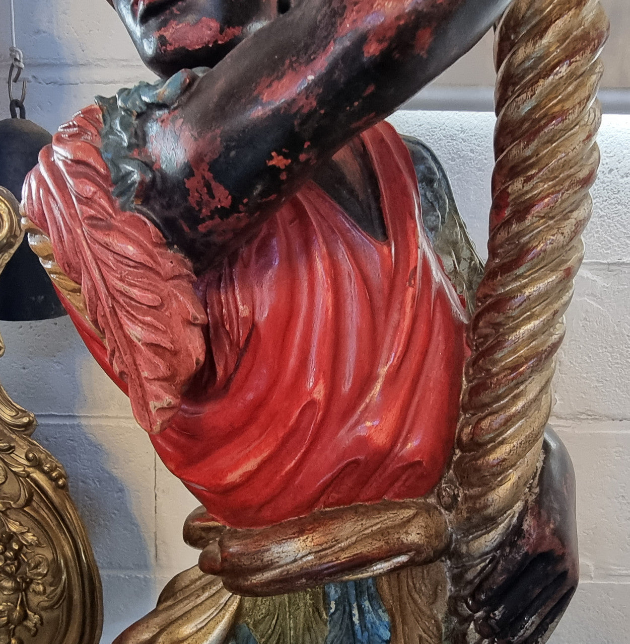 19th Century Italian Wooden Blackamoor Lamp | Antique & Vintage | Moonee Ponds Antiques | Australia Wide Delivery