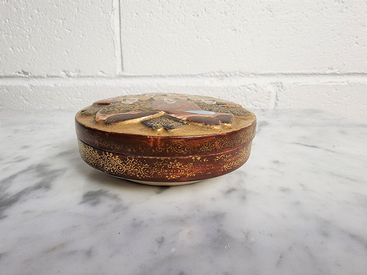 Antique Japanese Satsuma Lidded Bowl Meiji Period | Antique & Vintage | Moonee Ponds Antiques | Australia Wide Delivery