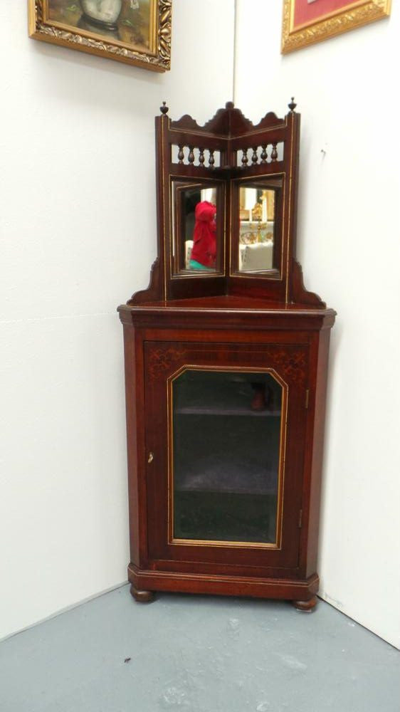 Rare Antique French Corner Cabinet