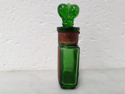 Victorian Green Glass Crown Perfume Bottle | Antique & Vintage | Moonee Ponds Antiques | Australia Wide Delivery
