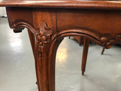 French Carved & Cane Round Table With A Glass Top | Antique & Vintage | Moonee Ponds Antiques | Australia Wide Delivery