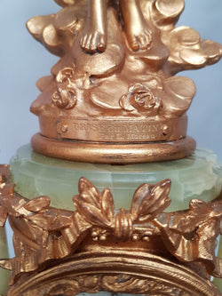 French Gilt Bronze Three Piece Clock Set | Antique & Vintage | Moonee Ponds Antiques | Australia Wide Delivery
