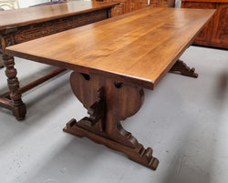 Solid French Oak Monastery Dining Table | Antique & Vintage | Moonee Ponds Antiques | Australia Wide Delivery
