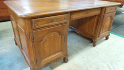French Oak Partners Desk-1 | Antique & Vintage | Moonee Ponds Antiques | Australia Wide Delivery