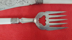 Victorian Fish Knife & Fork Set | Antique & Vintage | Moonee Ponds Antiques | Australia Wide Delivery
