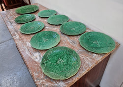 Rare set of 8 Majolica plates | Antique & Vintage | Moonee Ponds Antiques | Australia Wide Delivery