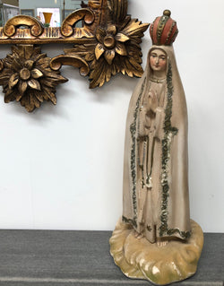 Vintage Blessed Virgin Religious Plaster Statue | Antique & Vintage | Moonee Ponds Antiques | Australia Wide Delivery